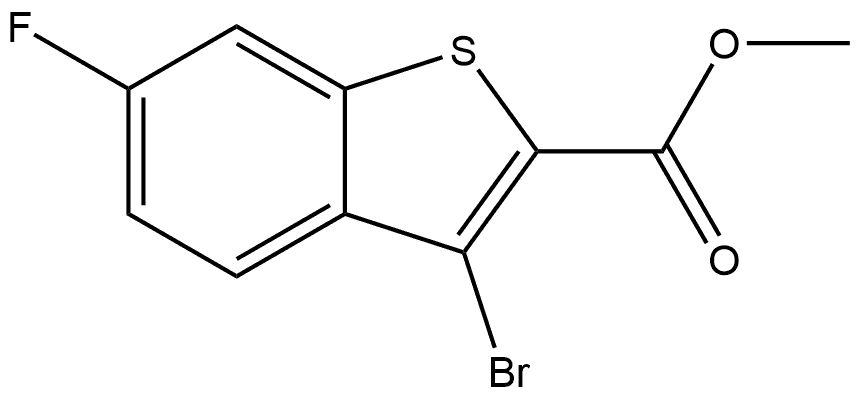 Methyl 3-bromo-6-fluorobenzo[b]thiophene-2-carboxylate Structure