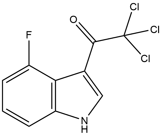 2,2,2-三氯-1-(4-氟-3-吲哚基)乙酮,2089916-73-2,结构式