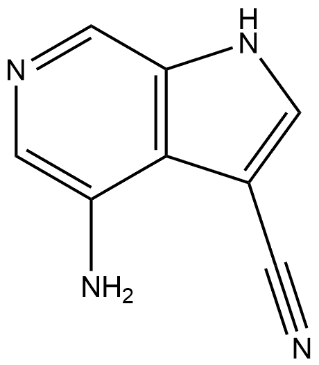 4-Amino-1H-pyrrolo[2,3-c]pyridine-3-carbonitrile Structure