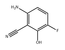 6-氨基-3-氟-2-羟基苯甲腈 结构式