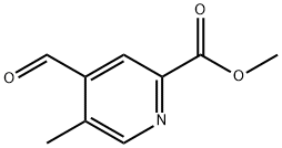 2-Pyridinecarboxylic acid, 4-formyl-5-methyl-, methyl ester Structure
