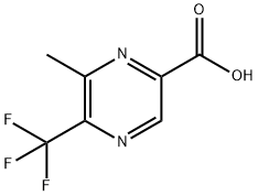 6-methyl-5-(trifluoromethyl)pyrazine-2-carboxylic acid,2090070-27-0,结构式