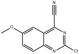 4-Quinazolinecarbonitrile, 2-chloro-6-methoxy- 结构式