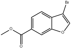 6-Benzofurancarboxylic acid, 3-bromo-, methyl ester Structure