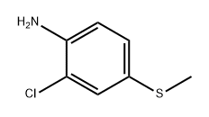 2-氯-4-(甲硫基)苯胺, 20901-66-0, 结构式