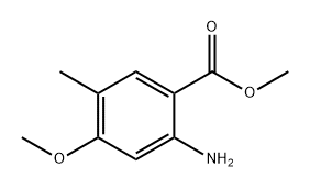 2-氨基-4-甲氧基-5-甲基苯甲酸甲酯,2090127-26-5,结构式
