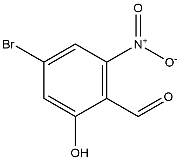 4-Bromo-2-hydroxy-6-nitrobenzaldehyde,2090129-95-4,结构式