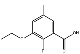 3-Ethoxy-2-fluoro-5-iodobenzoic acid 化学構造式