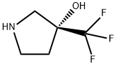 (3R)-3-(trifluoromethyl)pyrrolidin-3-ol Structure