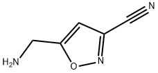 3-Isoxazolecarbonitrile, 5-(aminomethyl)- Structure