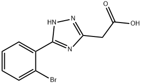 1H-1,2,4-Triazole-3-acetic acid, 5-(2-bromophenyl)-,2090255-37-9,结构式