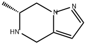 Pyrazolo[1,5-a]pyrazine, 4,5,6,7-tetrahydro-6-methyl-, (6R)- 化学構造式