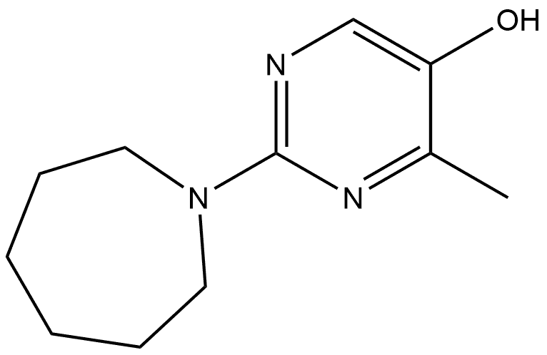 2-(Hexahydro-1H-azepin-1-yl)-4-methyl-5-pyrimidinol Struktur