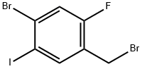 4-Bromo-2-fluoro-5-iodobenzyl bromide Struktur