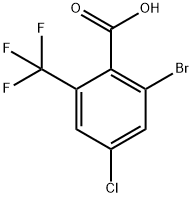 Benzoic acid, 2-bromo-4-chloro-6-(trifluoromethyl)-|2-溴-4-氯-6-三氟甲基苯甲酸