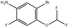 5-Bromo-4-(difluoromethoxy)-2-fluoroaniline,2090351-41-8,结构式