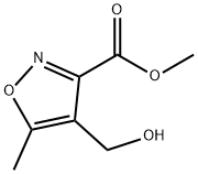 3-Isoxazolecarboxylic acid, 4-(hydroxymethyl)-5-methyl-, methyl ester Structure