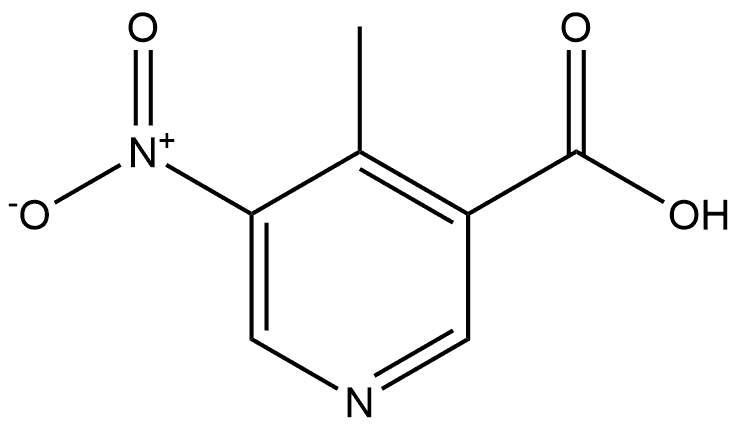 4-甲基-5-硝基烟酸,2090372-74-8,结构式