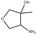 3-Furanol, 4-aminotetrahydro-3-methyl- Structure