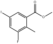 3-氟-5-碘-2-甲基苯甲酸甲酯,2090424-20-5,结构式