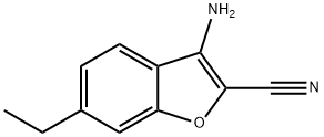 3-氨基-6-乙基苯并呋喃-2-腈,2090443-51-7,结构式