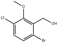 Benzenemethanol, 6-bromo-3-chloro-2-methoxy- 化学構造式