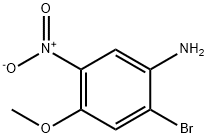 2-溴-4-甲氧基-5-硝基苯胺 结构式