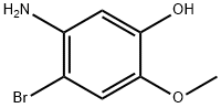 5-氨基-4-溴-2-甲氧基苯酚 结构式