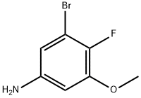 Benzenamine, 3-bromo-4-fluoro-5-methoxy- Struktur