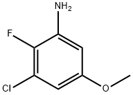 3-Chloro-2-fluoro-5-methoxybenzenamine Structure