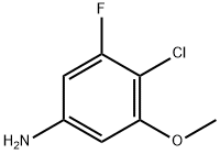 4-Chloro-3-fluoro-5-methoxybenzenamine Struktur