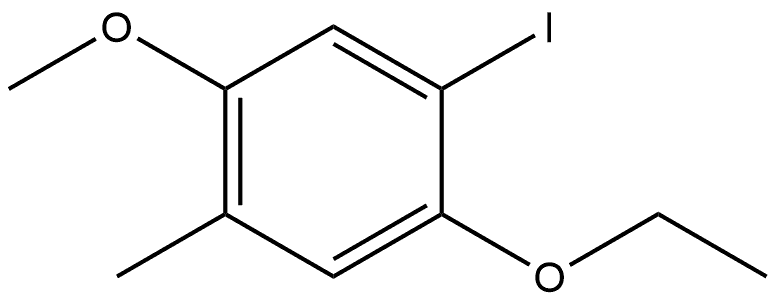 1-Ethoxy-2-iodo-4-methoxy-5-methylbenzene 结构式