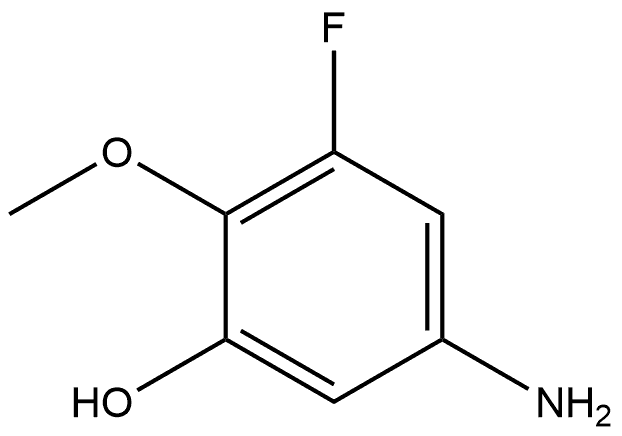 5-氨基-3-氟-2-甲氧基苯酚,2090543-59-0,结构式