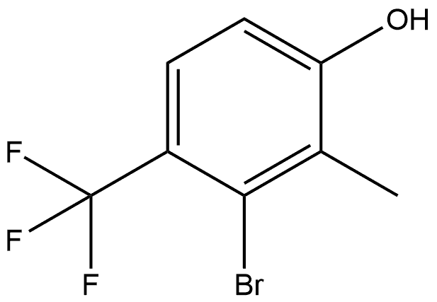 3-Bromo-2-methyl-4-(trifluoromethyl)phenol,2090556-35-5,结构式