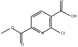 2,5-Pyridinedicarboxylic acid, 6-chloro-, 2-methyl ester Struktur