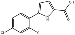 1H-Pyrrole-2-carboxylic acid, 5-(2,4-dichlorophenyl)- 化学構造式