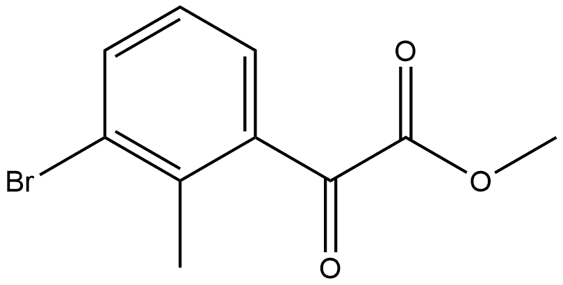 Methyl 3-bromo-2-methyl-α-oxobenzeneacetate Structure