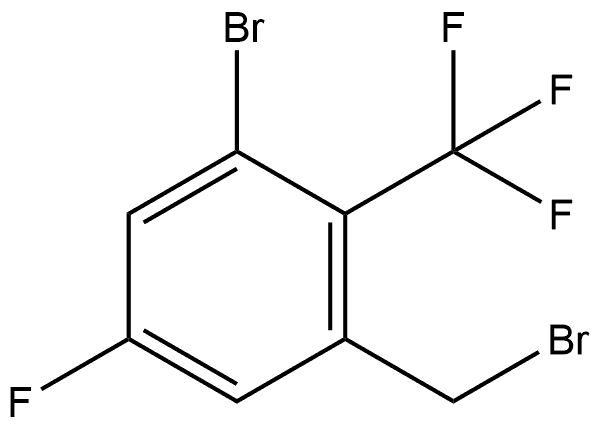 1-Bromo-3-(bromomethyl)-5-fluoro-2-(trifluoromethyl)benzene Structure