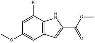 methyl 7-bromo-5-methoxy-1H-indole-2-carboxylate,2090721-47-2,结构式