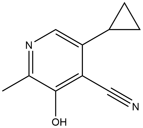 5-Cyclopropyl-3-hydroxy-2-methylisonicotinonitrile Structure