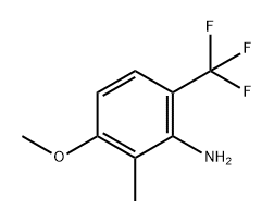 Benzenamine, 3-methoxy-2-methyl-6-(trifluoromethyl)- Structure