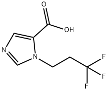1-(3,3,3-Trifluoropropyl)-1H-imidazole-5-carboxylic acid Struktur
