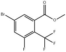 Methyl 5-bromo-3-fluoro-2-
(trifluoromethyl)benzoate 化学構造式