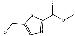 5-(羟甲基)噻唑-2-羧酸甲酯 结构式