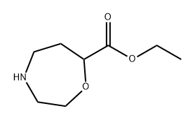 1,4-Oxazepine-7-carboxylic acid, hexahydro-, ethyl ester Struktur
