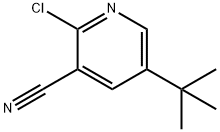5-tert-butyl-2-chloropyridine-3-carbonitrile Struktur