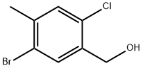 (5-bromo-2-chloro-4-methylphenyl)methanol Structure