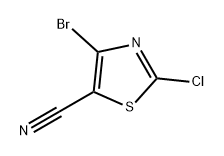 5-Thiazolecarbonitrile, 4-bromo-2-chloro- 化学構造式