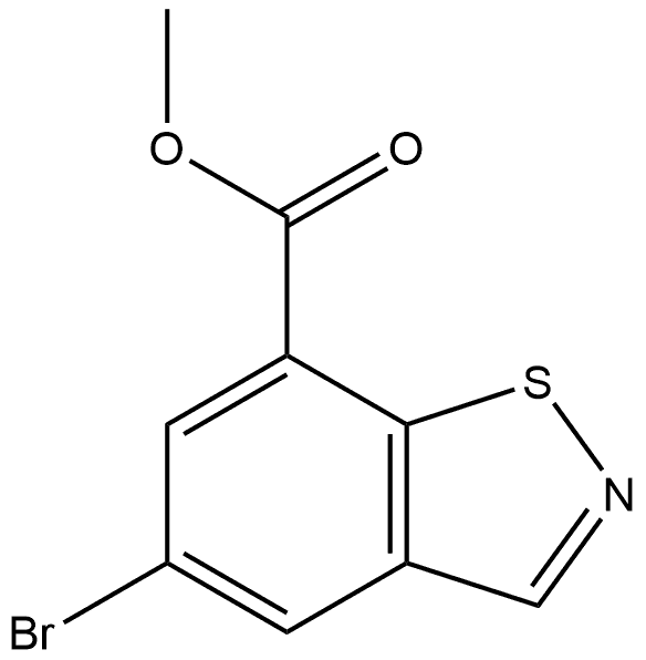 methyl 5-bromobenzo[d]isothiazole-7-carboxylate Structure