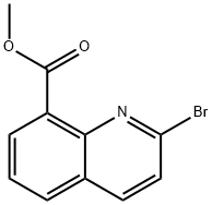 8-Quinolinecarboxylic acid, 2-bromo-, methyl ester Structure